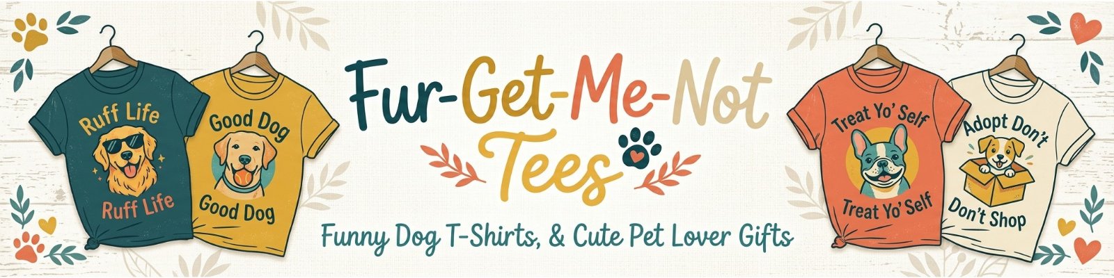 Fur-Get-Me-Not Tees: Funny Dog T-Shirts and Cute Pet Lover Gifts